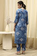 Blue Cotton  Unstitched Suit Set image number 5