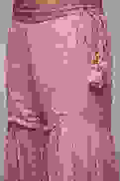 Pink Viscose Garara Suit Set image number 6