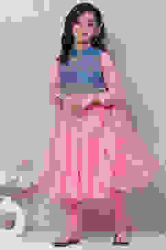 Pink Cotton Anarkali Kurta Churidar Suit Set image number 6