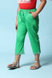 Pink Cotton Blend Capris image number 2