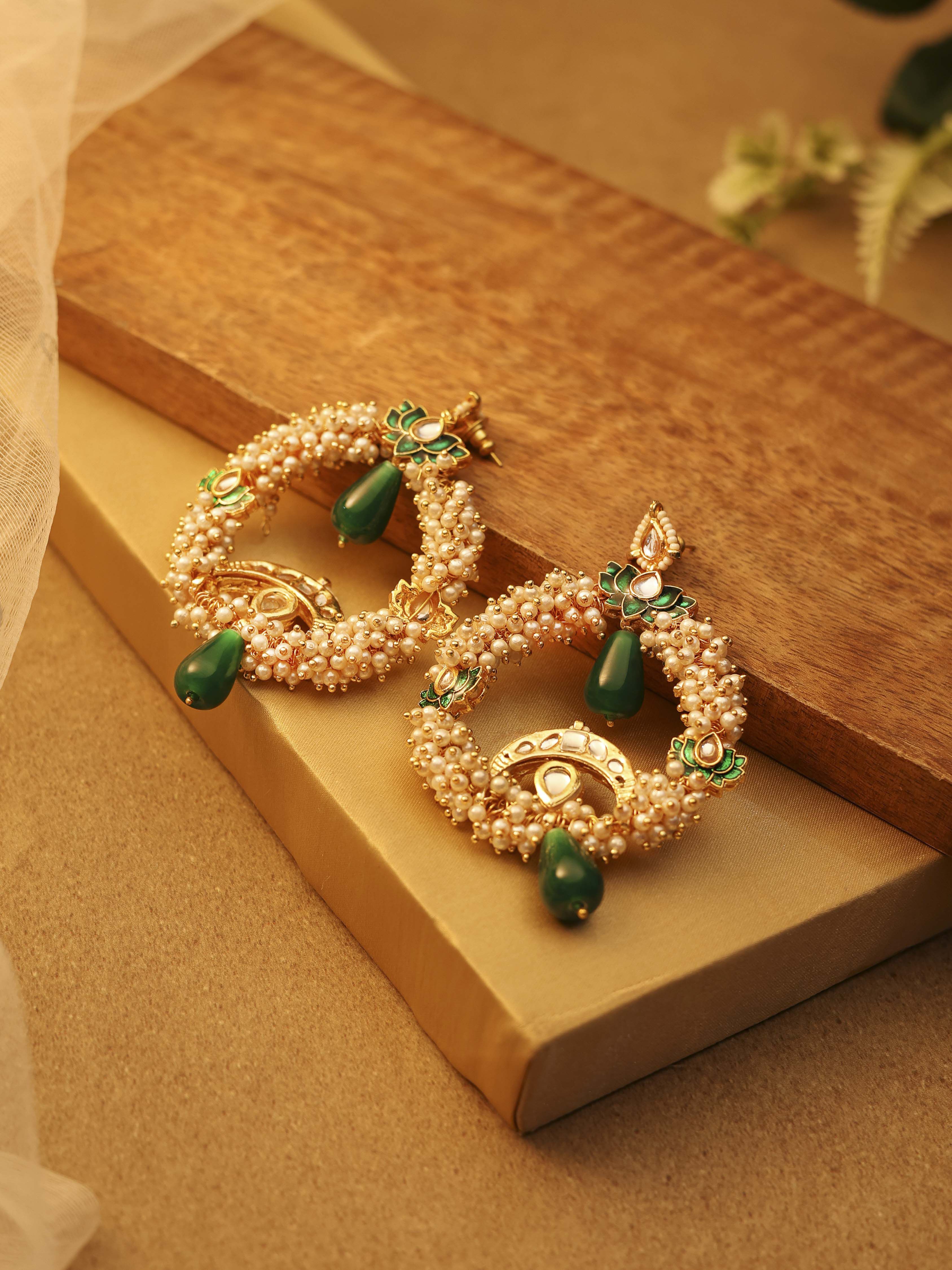 biba Green Brass Drop & DanglersGreen Brass Drop & Danglers-picture-464