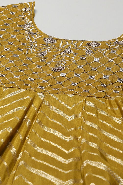 Powder Blue Jersey Anarkali Kurta Churidar Suit Set image number 1
