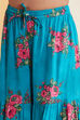 Blue Cotton Floral Printed Peplum Garara Kurta Set image number 2