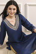 Red Solid Straight Kurta image number 0