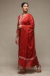 Black Cotton Straight Kurta Palazzo Suit Set image number 5