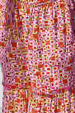 Red Rayon Flared Kurta Garara Suit Set image number 2