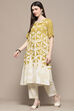 Ochre Rayon Straight Kurta Set image number 3