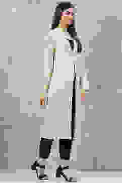 Beige Acrylic Yarndyed Shrug image number 3