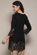 Black Daffodil Straight Printed Kurti image number 5