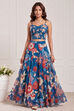 Blue Viscose Rayon Printed Lehenga Set image number 9