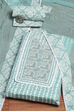 Mauve Cotton Printed Embroidered Unstitched Suit Set image number 0