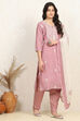 Teal Cotton Unstitched Suit Set image number 6