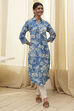 Red Pure Cotton Floral Straight Kurta image number 5