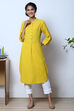 White Cotton Yarndyed Kurta image number 3