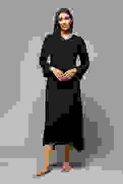 Beige Cotton Blend Solid Leggings image number 0