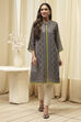 Black Polyester Straight Printed Kurta image number 5