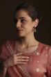 Pink Brass Jhumka image number 3