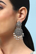 Oxidised Brass Earrings image number 1