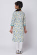 White Cotton Straight Kurta Churidar Suit Set image number 4