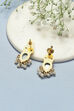 Green Brass Earrings image number 2