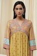 Green Modal Blend Gathered Printed Fusion Set image number 1