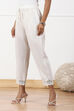 White Regular Cotton Pants image number 2
