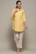 Lilac Cotton Straight Embroidered Shirt image number 0