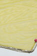 Lime Yellow Poly Chanderi Floral Lehenga Set image number 3