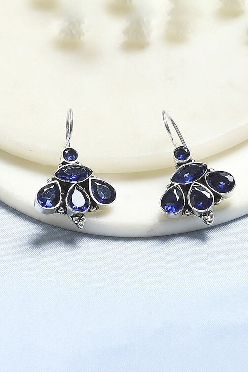 Navy Brass Drop & Danglers image number 0