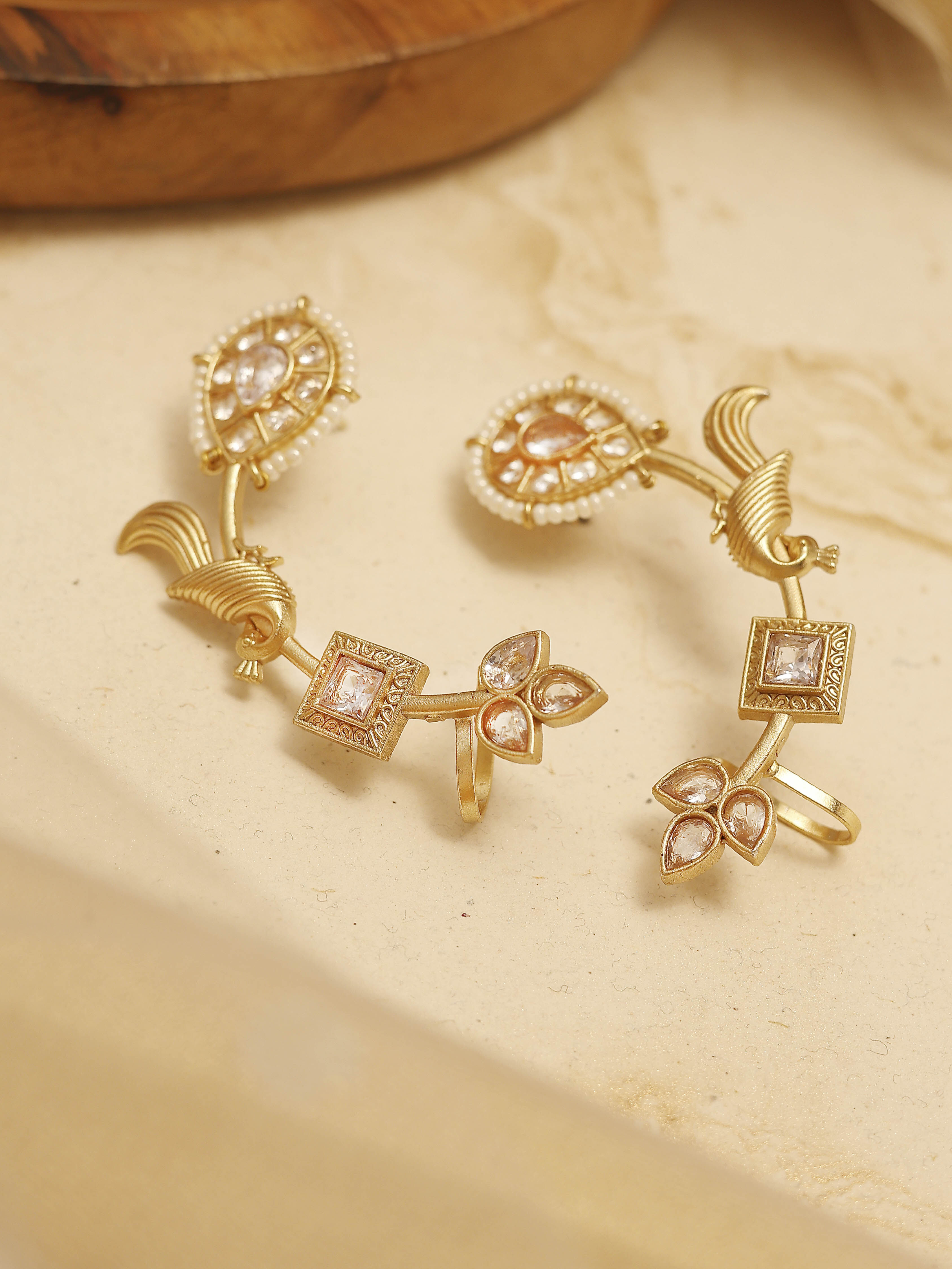 biba White Brass EarcuffWhite Brass Earcuff-picture-200
