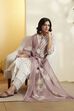 Pink Poly Linen Straight Suit Set