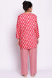 Dark Pink Cotton Printed Loungewear Set image number 6