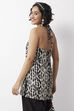Black Cotton Printed Regular Short Kurti image number 5