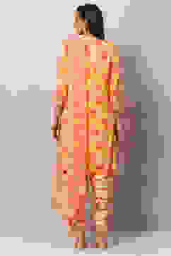 Yellow Viscose Straight Kurta Salwar Pant Suit Set image number 4