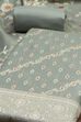 Light Green Cotton Printed Embroidered Unstitched Suit Set image number 1