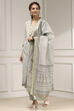 Beige Cotton Modal Digital Print Unstitched Suit Set image number 4