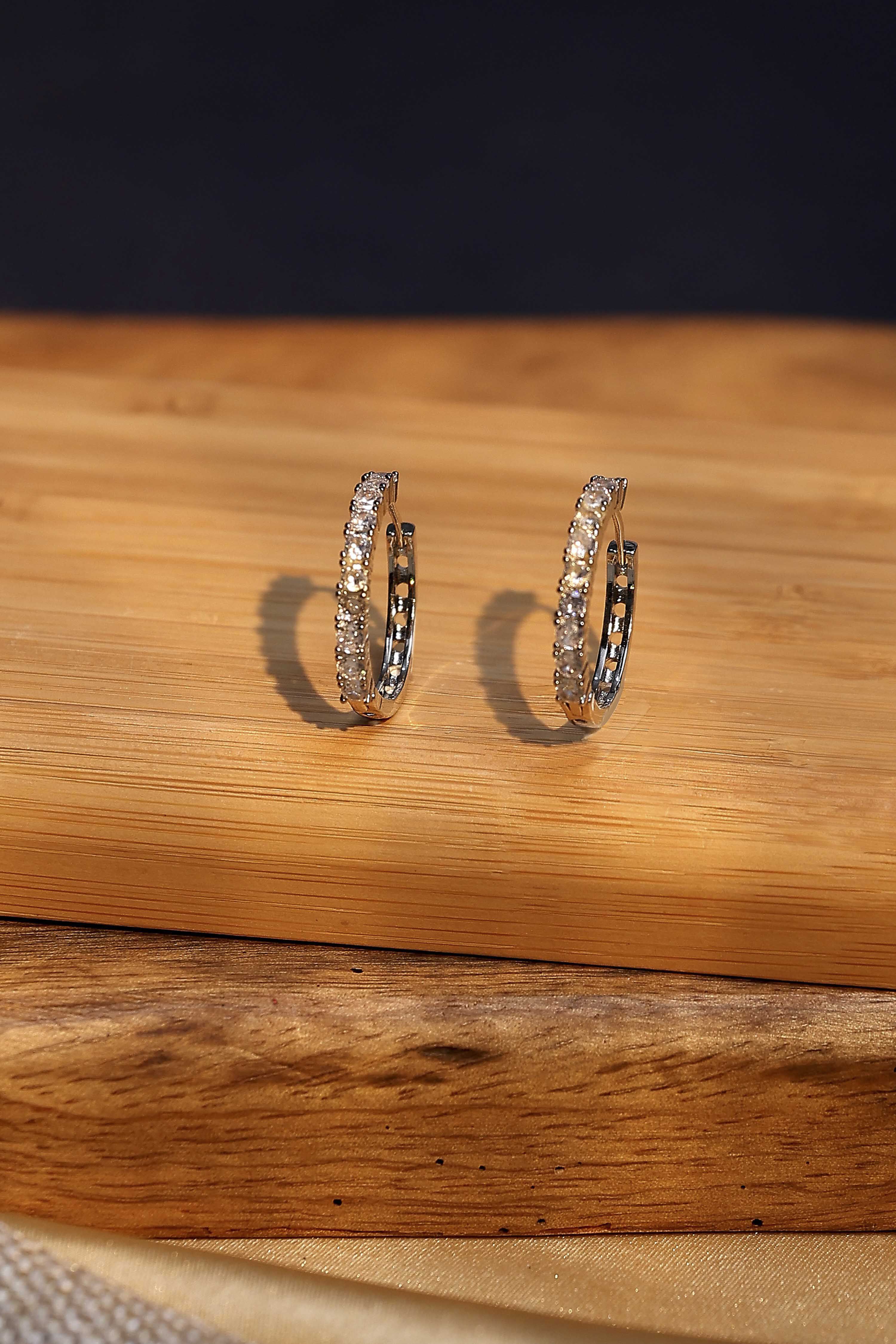 White Brass Hoops image number 0