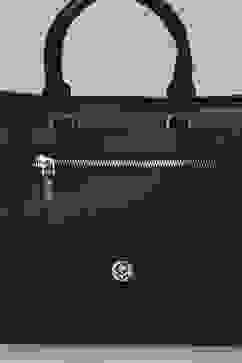 Black PU Satchel image number 6