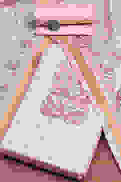 Peach Tussar Silk Blend Printed Unstitched Suit Set image number 0