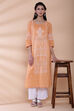 Sea Green Chikankari Embroidered Kurta image number 0
