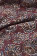 Maroon Cotton Printed Smocked Dress image number 2