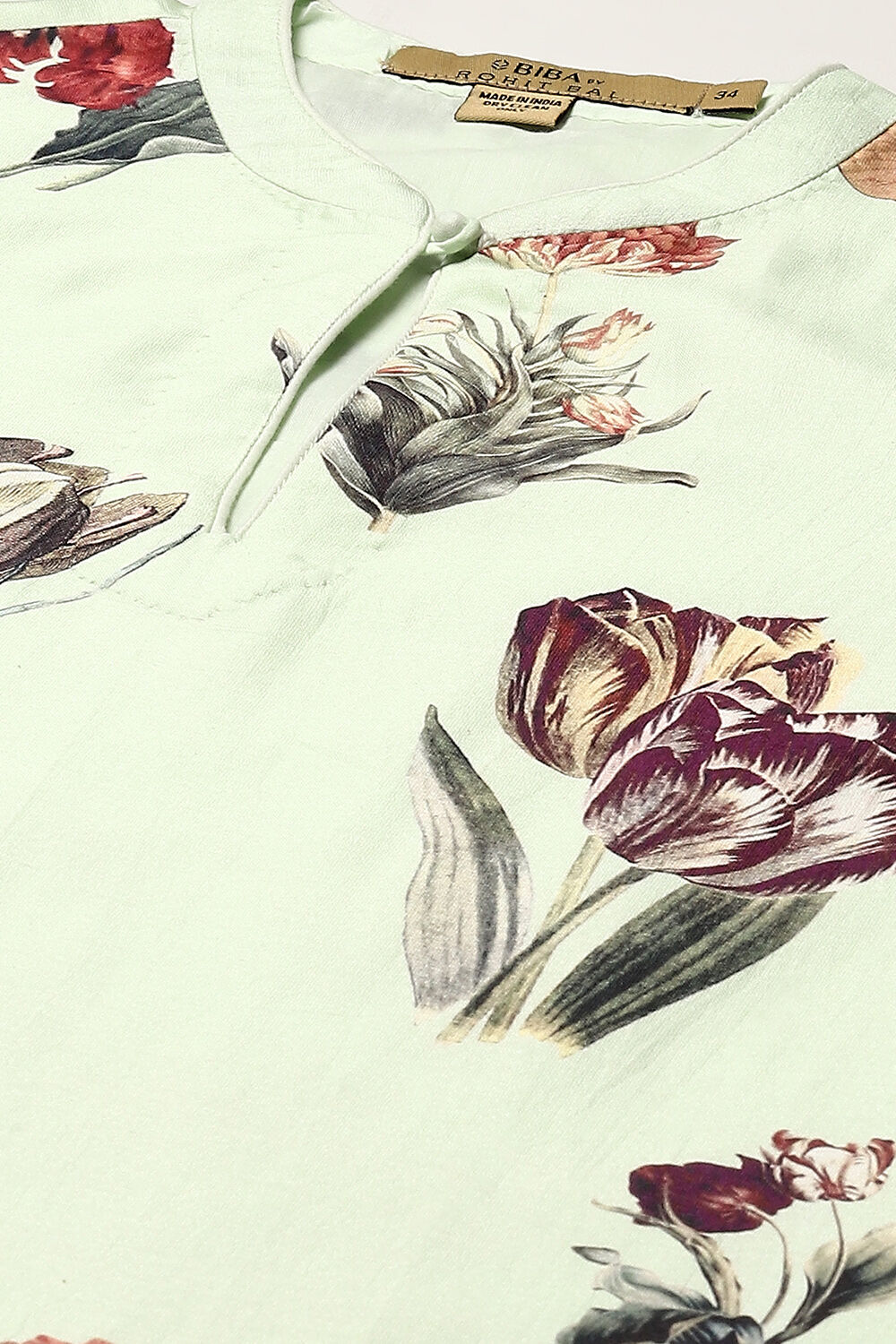 Mint Green Cotton Blend Straight Kurta Suit Set image number 1