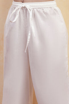 Pink Cotton Straight Suit Set image number 2