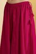 Violet Blue Viscose Rayon Halter Neck Sharara Set image number 2