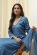 Fuschia Rayon Straight Kurta Pant Suit Set image number 7