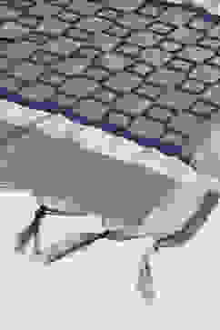 Navy Cotton Blend Yarndyed Dupatta image number 2