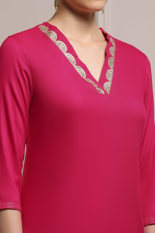 Mustard Yellow Solid Straight Kurta image number 1