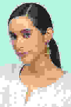 Red Gold Alloy Jhumka image number 3