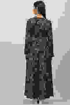 Indigo Pink Acrylic Flared Printed Dress image number 4