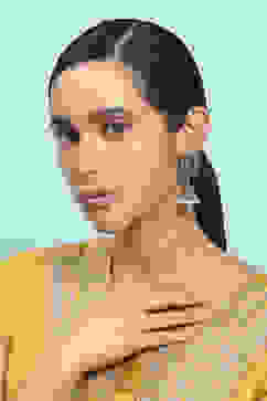 Multicolour Brass Jhumka image number 3